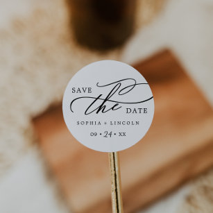 Save the Date Wedding Stickers-personalised Custom Wedding Labels
