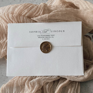 Romantic Calligraphy Wedding Invitation Envelope