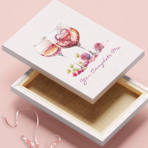 Romantic Canvas – You Complete Me Quote Print