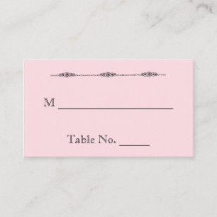 Romantic Cartoon Brides Wedding Place Cards