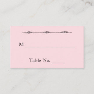Romantic Cartoon Brides Wedding Place Cards
