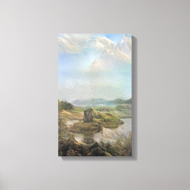 Romantic Castle Stalker Canvas Print (Front)