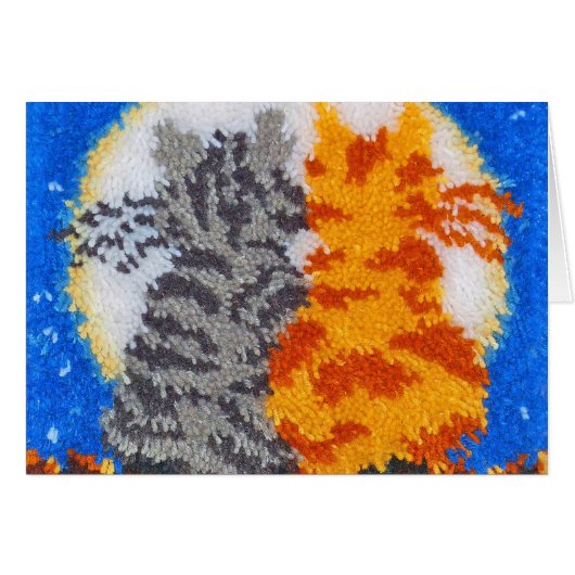 Romantic Cats Latch Hook Cards (Front Horizontal)