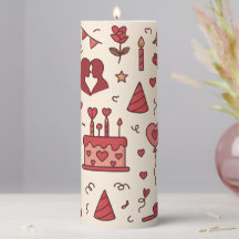 Romantic Celebration Doodle Pattern