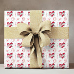 Romantic Celestial Love Heart Boho Moon Pattern Wrapping Paper<br><div class="desc">Romantic Celestial Love Heart Boho Moon Pattern Wrapping Paper Gift Wrap features a romantic red love heart wrapped in a blue ribbon accented with a mystical moon and boho hearts with arrows. Created by Evco Studio www.zazzle.com/store/evcostudio</div>