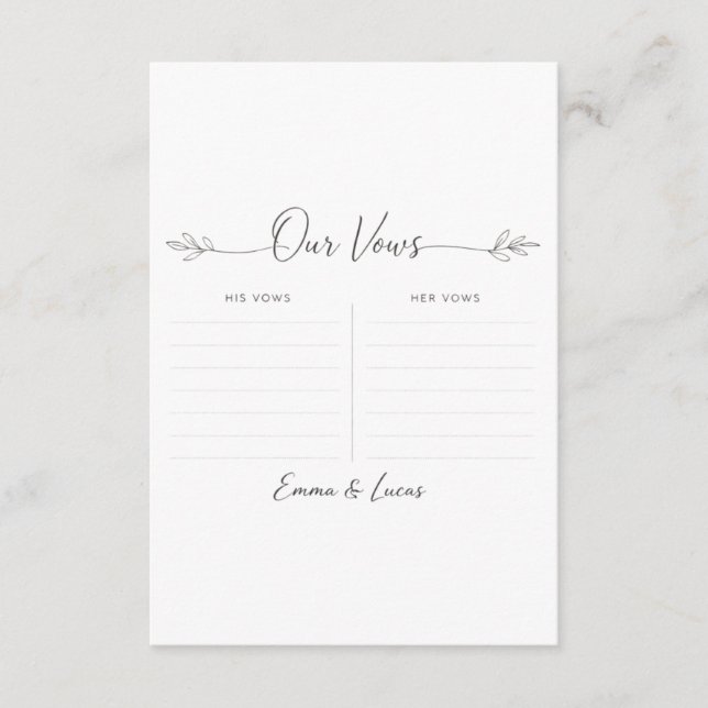Romantic Ceremony Quote Template (Front)