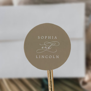 Romantic Champagne Gold Color Envelope Seals