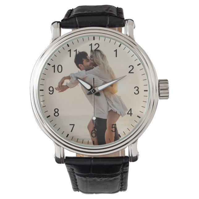 Romantic Charismas Gift Your Personal Photo Watch (Front)