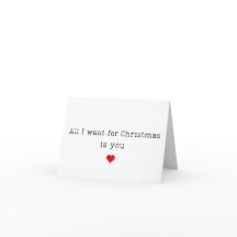 romantic christmas card