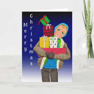 Romantic Christmas Greeting Card for Her