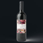Romantic Chrysanthemum on Almond Blossom Pink Wine Label<br><div class="desc">Add a signature touch to your wedding reception or welcome gifts with these romantic chrysanthemum wine bottle labels. Featuring lush florals, elegant script, and your custom names and date, these peel-and-stick labels instantly transform standard bottles into coordinated décor. Perfect for bar displays, sweetheart tables, guest welcome baskets, or send-off favors....</div>