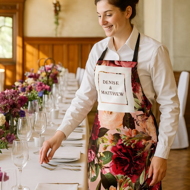 Romantic Chrysanthemum on Gossamer Pink Apron (Creator Uploaded)
