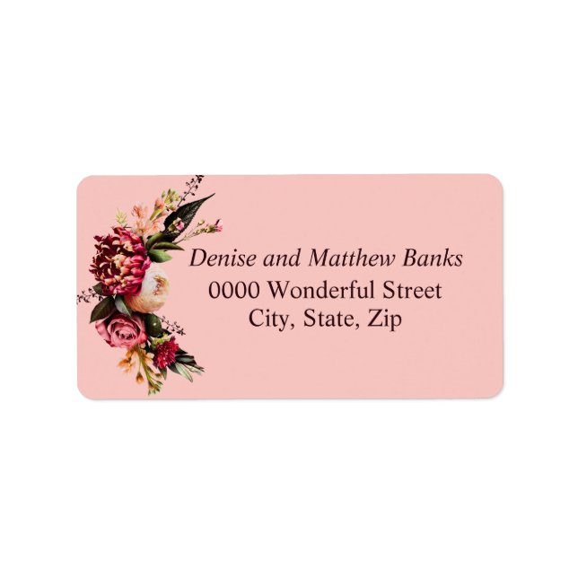 Romantic Chrysanthemum on Gossamer Pink Label (Front)