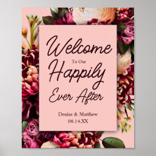 Romantic Chrysanthemum on Gossamer Pink Poster
