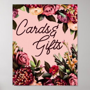 Romantic Chrysanthemum on Gossamer Pink Poster