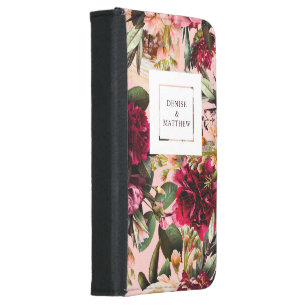 Romantic Chrysanthemum on Gossamer Pink Samsung Galaxy S5 Wallet Case