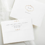 romantic classic traditional gold crest monogram envelope<br><div class="desc">This design is part of a collection and can be edited in sooo many ways.

Please reach out to us if you need any help or any additional products.
*not real foil</div>