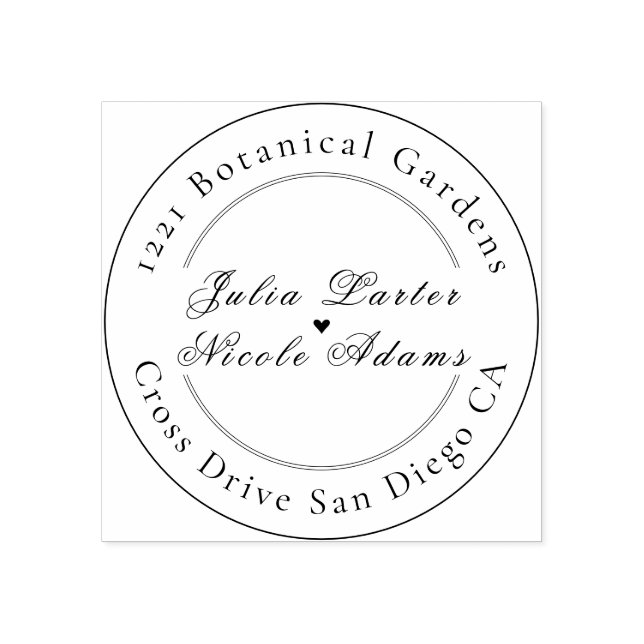 Romantic Classical Pearl Swan Floral Frame Wedding Rubber Stamp (Imprint)