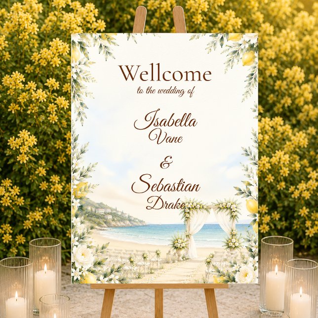 Romantic Coastal Wedding Foam Board (Creator Uploaded)