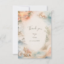 Romantic Coastal Wedding Seashell Paradise