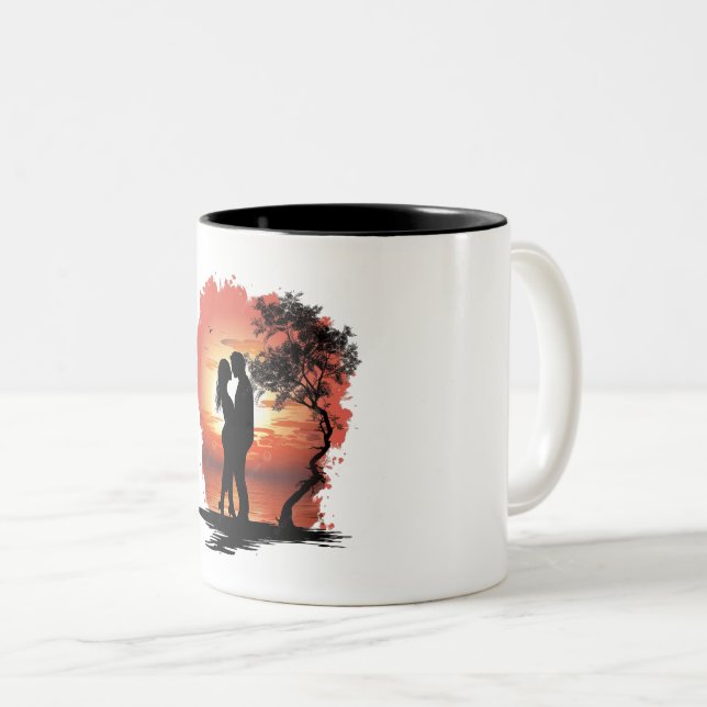 Romantic Coffee Mug for Couples (Front Right)
