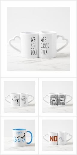Romantic coffee mugs