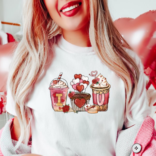 Romantic Coffee Valentine,  I Love You T-Shirt (Creator Uploaded)