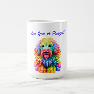 Romantic Colorful Dog Lover Coffee Mug