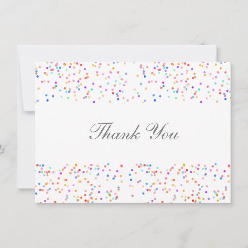 Romantic Colorful Rainbow Confetti 