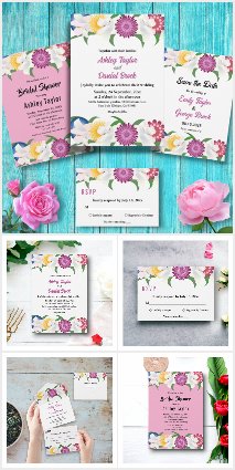 Romantic Colorful Roses Summer Floral Collection
