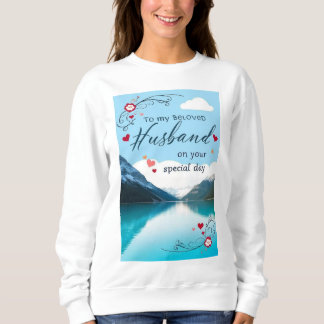romantic colors like light blue and soft pastels sweatshirt