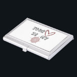 Romantic Compass Love Quote Gift  Business Card Case<br><div class="desc">This sweet and meaningful artwork features the message “Your Heart Is My Compass” with a hand-drawn heart and compass, symbolizing love, guidance, and belonging. Perfect for anniversaries, Valentine’s Day, or as a heartfelt everyday gift.Whether on apparel, mugs, cards, or home décor, it’s a reminder that true love always points you...</div>