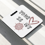 Romantic Compass Love Quote Gift  Seat Cushion<br><div class="desc">This sweet and meaningful artwork features the message “Your Heart Is My Compass” with a hand-drawn heart and compass, symbolizing love, guidance, and belonging. Perfect for anniversaries, Valentine’s Day, or as a heartfelt everyday gift.Whether on apparel, mugs, cards, or home décor, it’s a reminder that true love always points you...</div>
