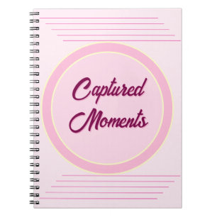 Romantic Concentric Circle in baby pink Notebook