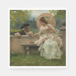 Romantic Conversation in the Park Napkins