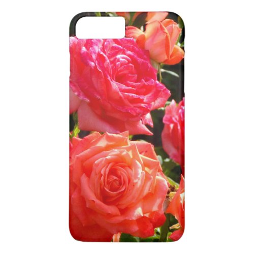 Romantic Coral Roses iPhone 8 Plus7 Plus Case