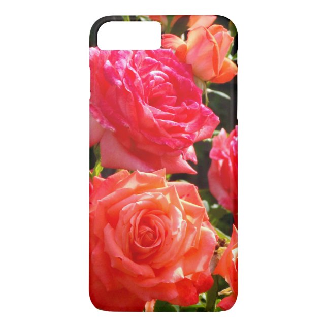 Romantic Coral Roses Case-Mate iPhone Case (Back)