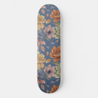 Romantic Cottage Flowers Skateboard