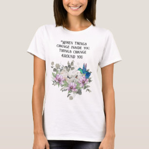 Romantic Cottagecore Floral Design T-Shirt