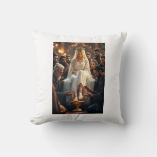 Romantic Couple Artwork Pillow – Hero Cherishing 