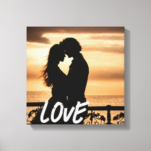 Romantic couple canvas print