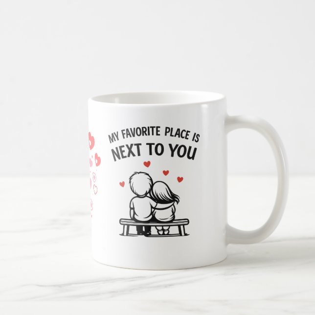 Romantic Couple Coffee Mug – Lovers (Right)