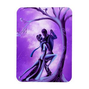 Romantic Couple Dance the Tango Magnet