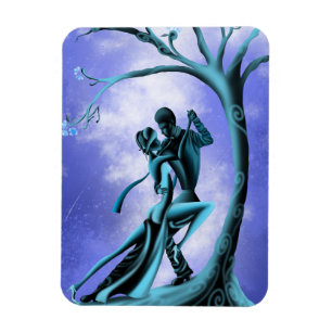 Romantic Couple Dance the Tango  Magnet