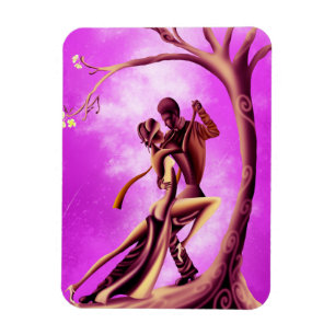 Romantic Couple Dance the Tango  Magnet