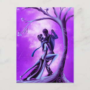 Romantic Couple Dance the Tango Postcard