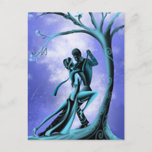 Romantic Couple Dance the Tango Postcard