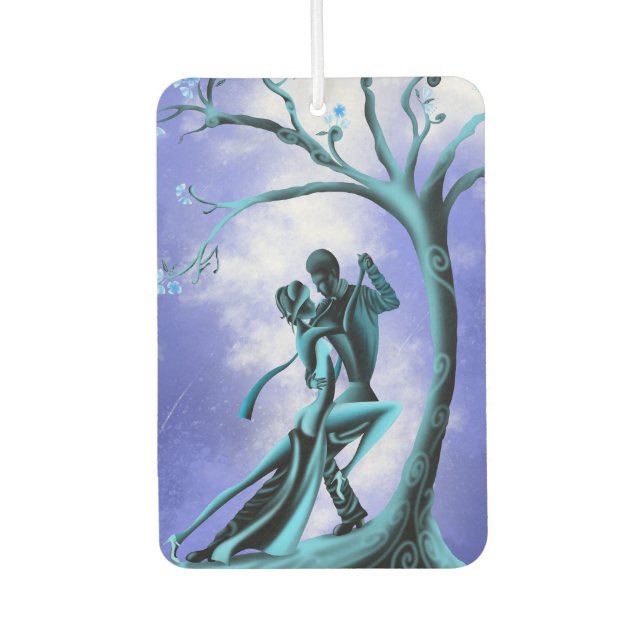 Romantic Couple Dance under Midnight Tree  Air Freshener (Front)