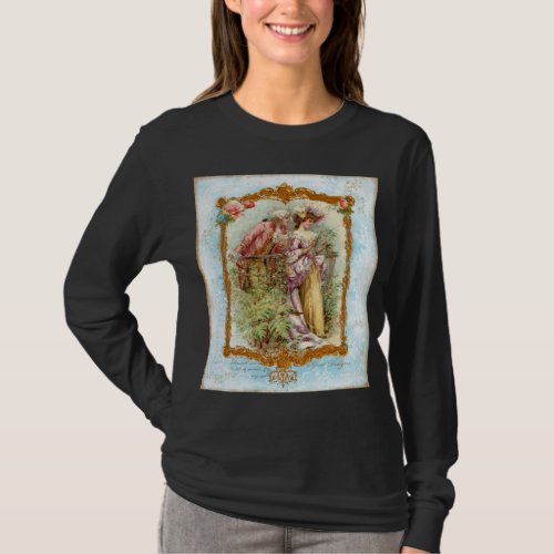 Romantic Couple French Regency Style T_Shirt