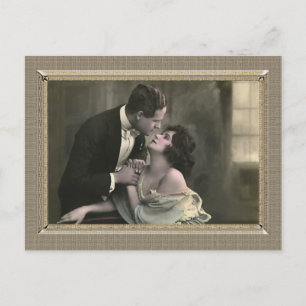 Romantic Couple - gazing in her eyes Postcard